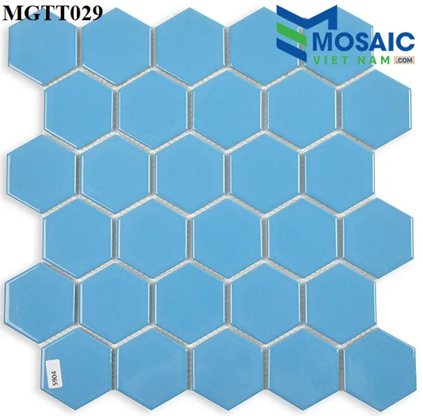 [DSC-2608-75981] Gạch Mosaic Gốm sứ lục giác men bóng 53×6 MGTT029