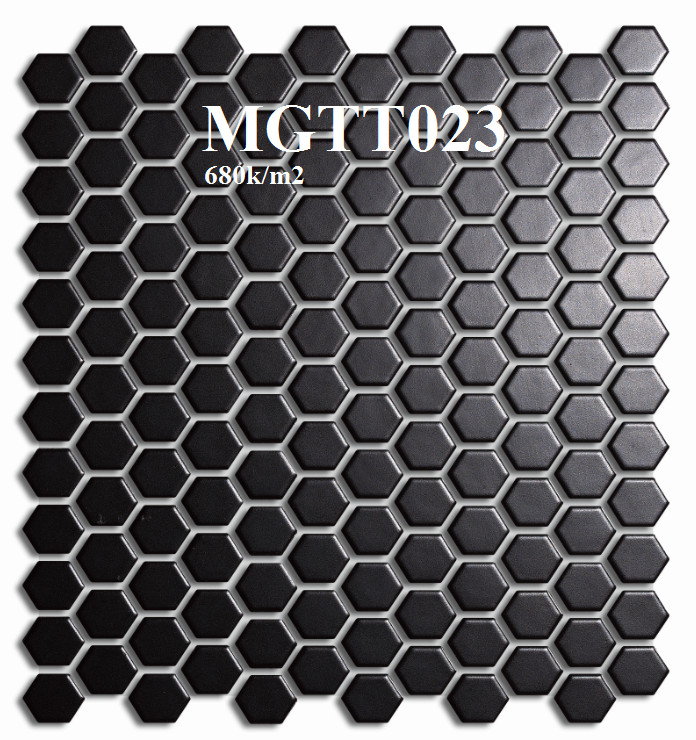 [DSC-2608-38376] Gạch Mosaic Gốm sứ lục giác men sần 23×5 MGTT023