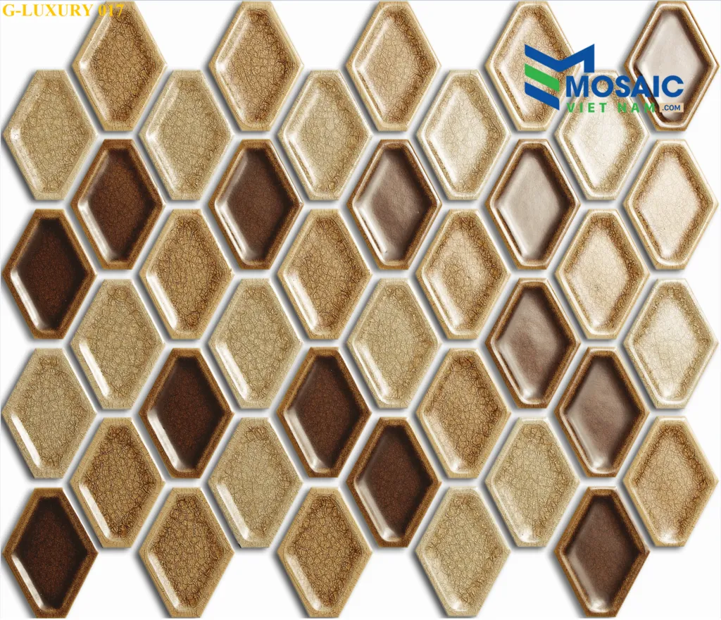 [DSC-2608-57203] Gạch Mosaic G-Luxury Lục lăng G-LUXURY 017