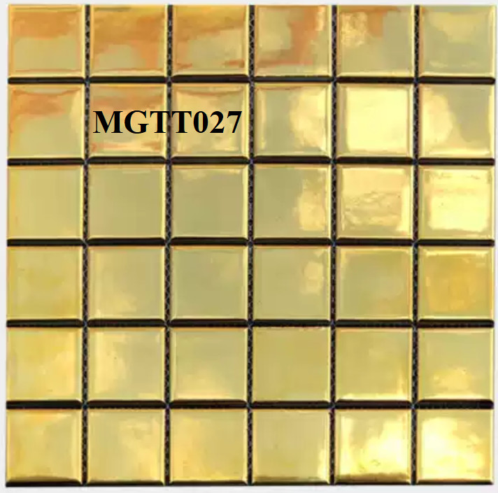 [DSC-2608-43963] Gạch Mosaic Gốm sứ vàng men bóng 48×48 MGTT027