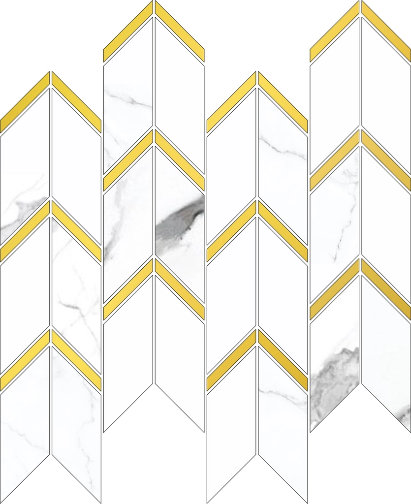 [DSC-2608-63176] Gạch mosaic mũi tên LU3239XCSYLI