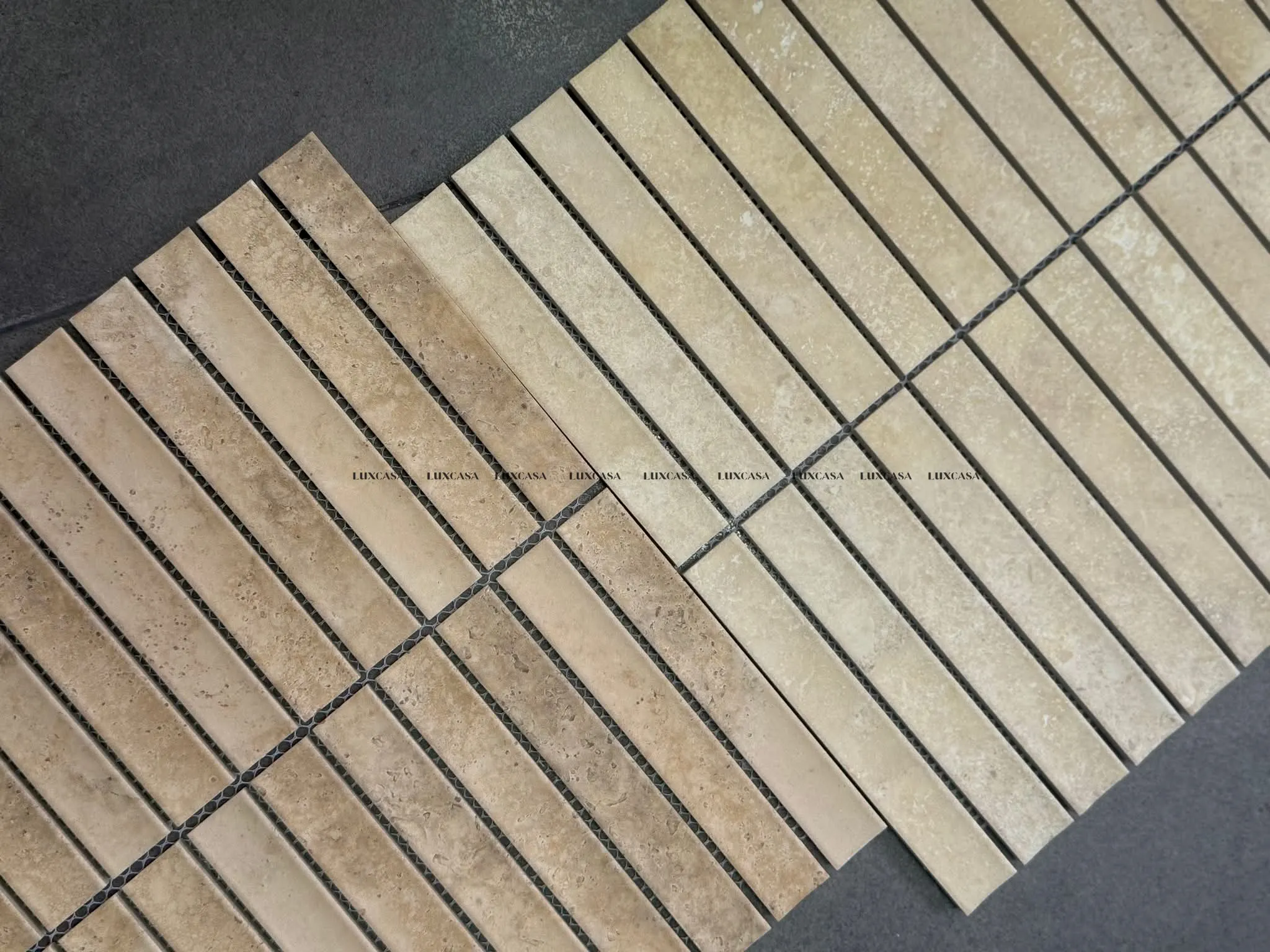 [DSC-2608-79860] Gạch mosaic gốm màu vàng đất