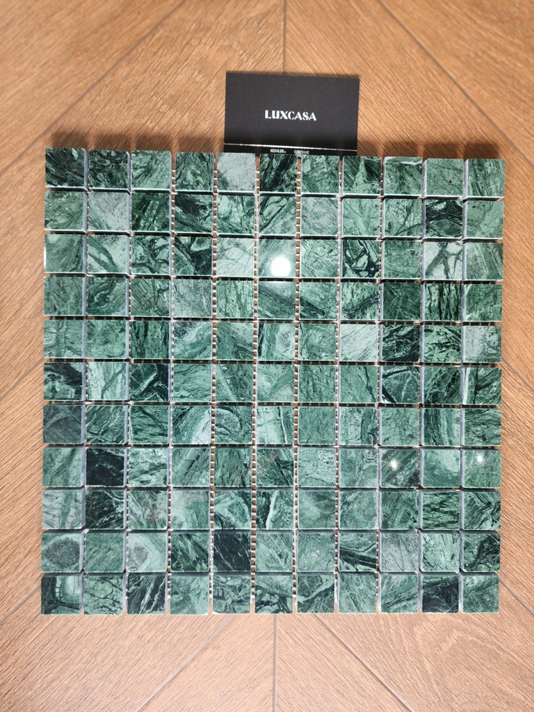 [DSC-2608-23746] Gạch mosaic đá tự nhiên màu xanh rêu RSBM04