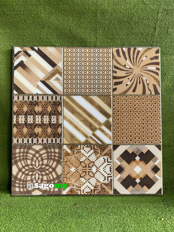 [DSC-2608-28937] Gạch 30x30 Cm Trang Trí Hoa Văn Hỗn Hợp Cổ Điển Nhũ Vàng