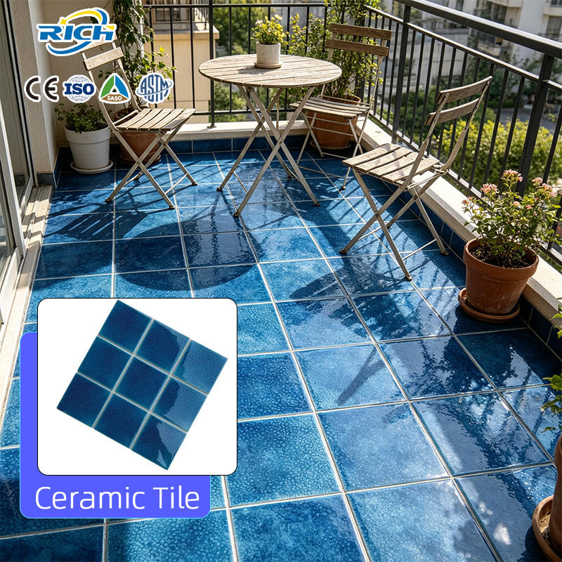 [DSC-2607-81748] Gạch mosaic gốm RuiChi 10 dày 6 mm hình bất quy tắc phong cách hiện đại