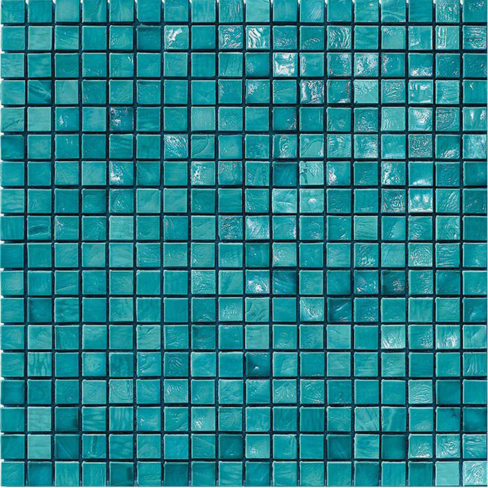 [DSC-2607-94467] Gạch mosaic thủy tinh màu xanh ngọc trang trí tường và hồ bơi