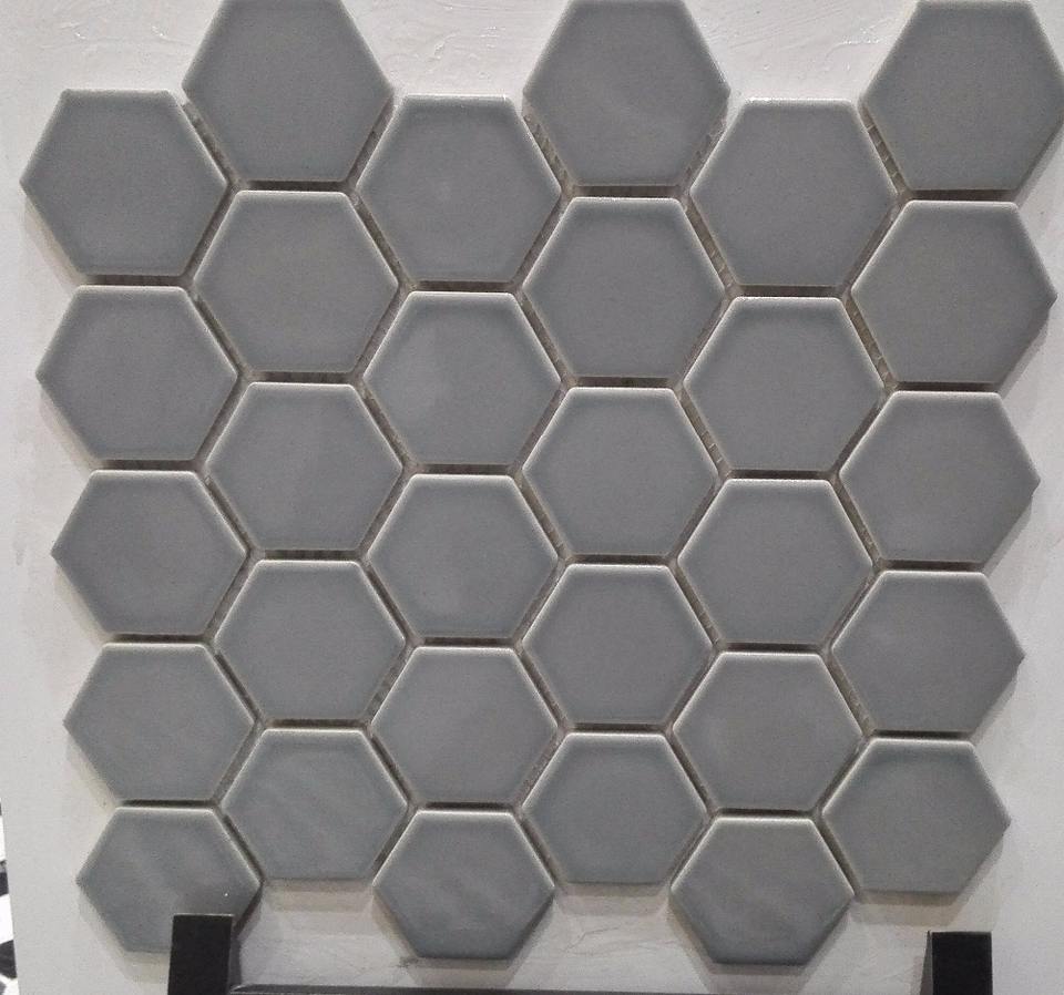[DSC-2607-11320] Gạch Mosaic Lục Giác Màu Xám Sincere TFH6030P - Foshan
