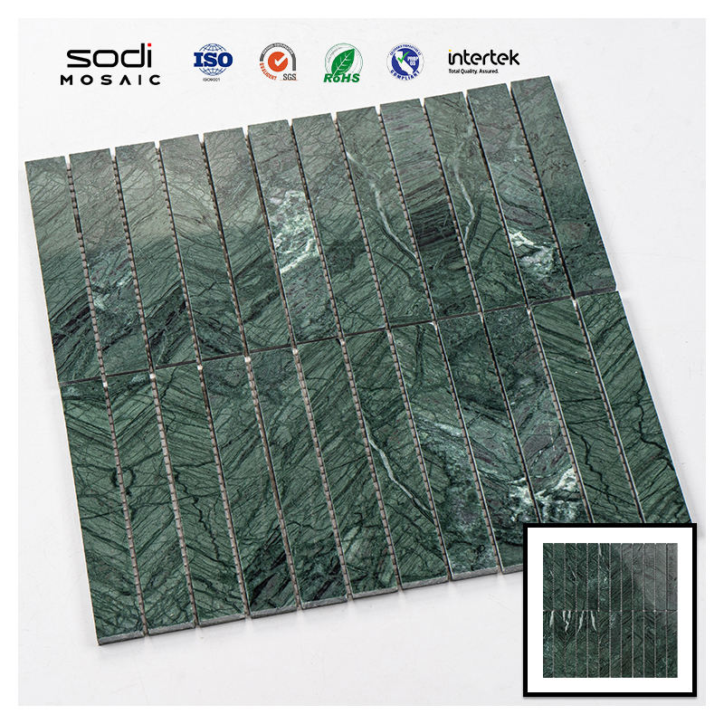 [DSC-2607-95414] Gạch Mosaic Đá Cẩm Thạch SODIMOSAIC STPC-2306 Xanh Lá Cây