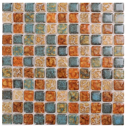 [DSC-2607-16113] Gạch Mosaic Gốm Ceramic Lenault Q-A 300x300mm - Chống Trơn Cho Bể Bơi & Phòng Tắm