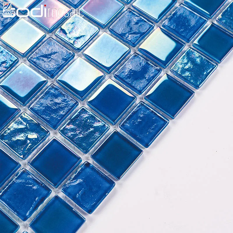 [106638739322] China Mosaic Factory High Quality Blue Swimming Pool Glass Mosaic Bathroom Wall Decorative Beautiful Mosaics