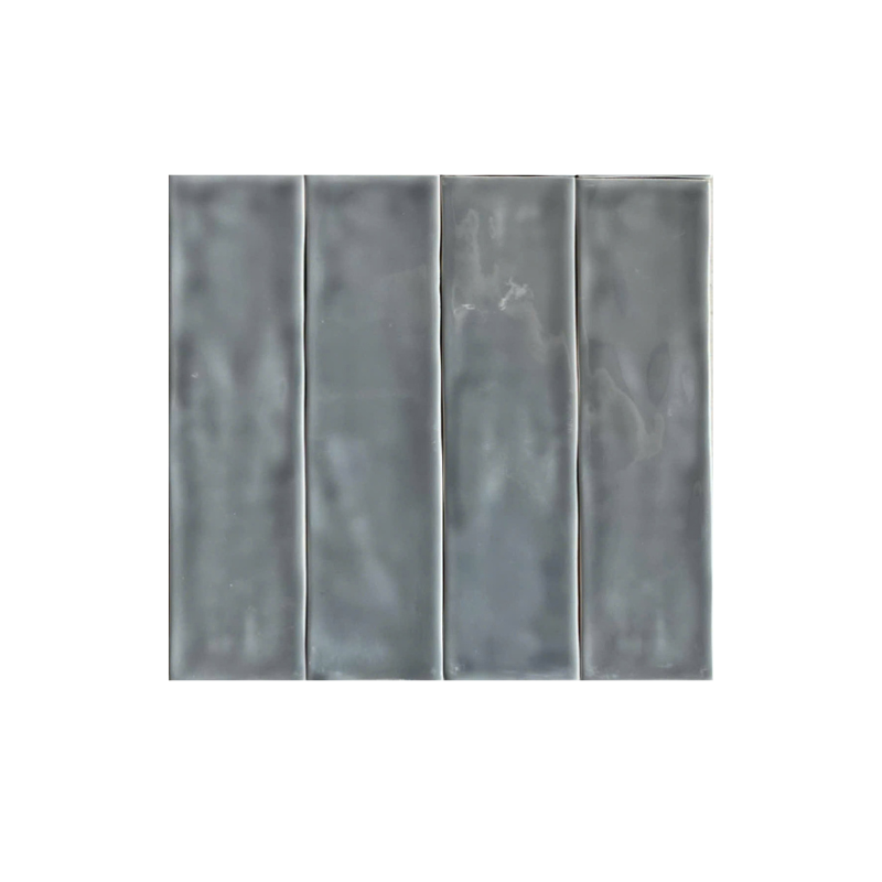 Gạch thẻ Việt Nam KT 75x300mm xám bóng lượn loại 1 mã 0343-1