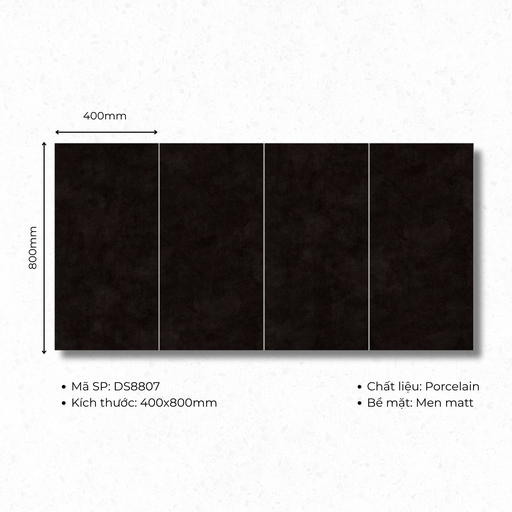 Gạch ốp lát 400x800 mã DS8807(1thùng/1.92m2/6v/36,5kg)