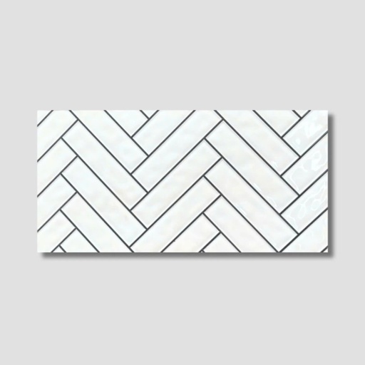 [22759-1] Gạch ốp tường giả thẻ men bóng màu trắng KT 300x600 mã 22759-1