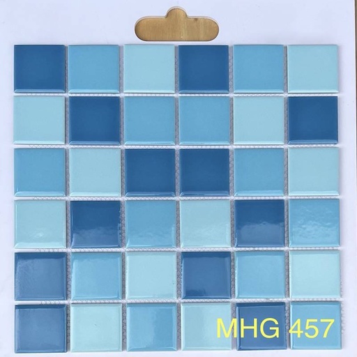 [MHG 457] Gạch Mosaic gốm men trơn 48x48x6mm MHG 457