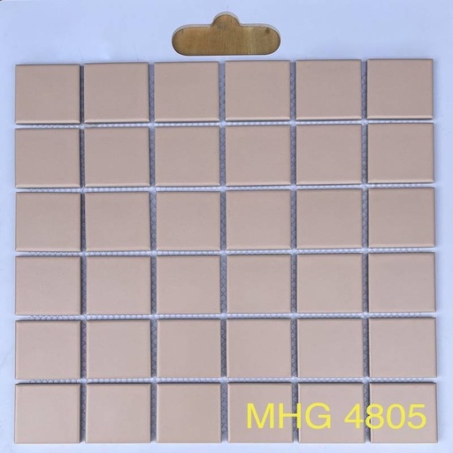 [MHG 4805] Gạch Mosaic gốm sứ màu hồng 48x48x6mm MHG 4805