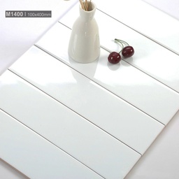 [STA1401] Gạch thẻ xương bóng phẳng KT 100x400mm STA1401