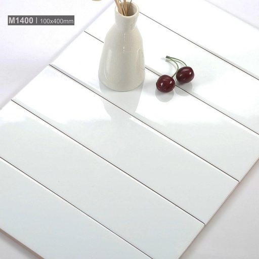 [STA1401] Gạch thẻ xương bóng phẳng KT 100x400mm STA1401