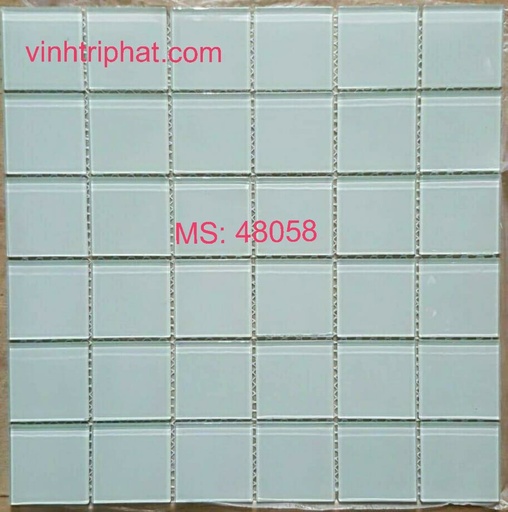 [48058] Gạch Mosaic thủy tinh 48x48mm mã 48058
