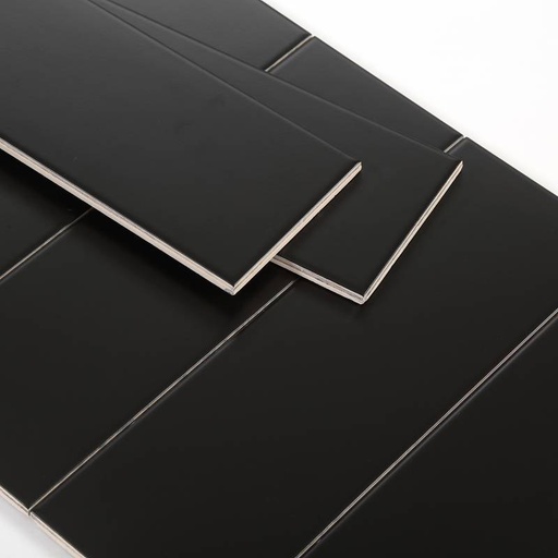 Gạch thẻ 100x300mm đen mờ phẳng MB10308