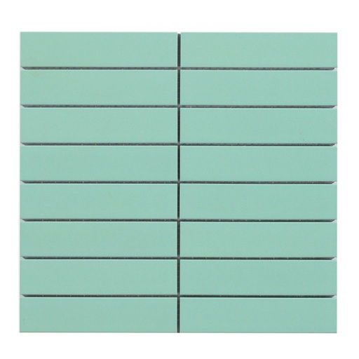 [Y33F25M] Gạch Mosaic 280x295mm thanh lớn xanh lá nhạt mờ Y33F25M