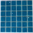 Gạch mosaic gốm men rạn 1 lớp 48x48mm màu xanh dương MHG 960