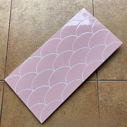 [6505] Gạch 30x60 trang trí vảy cá Hồng 6505
